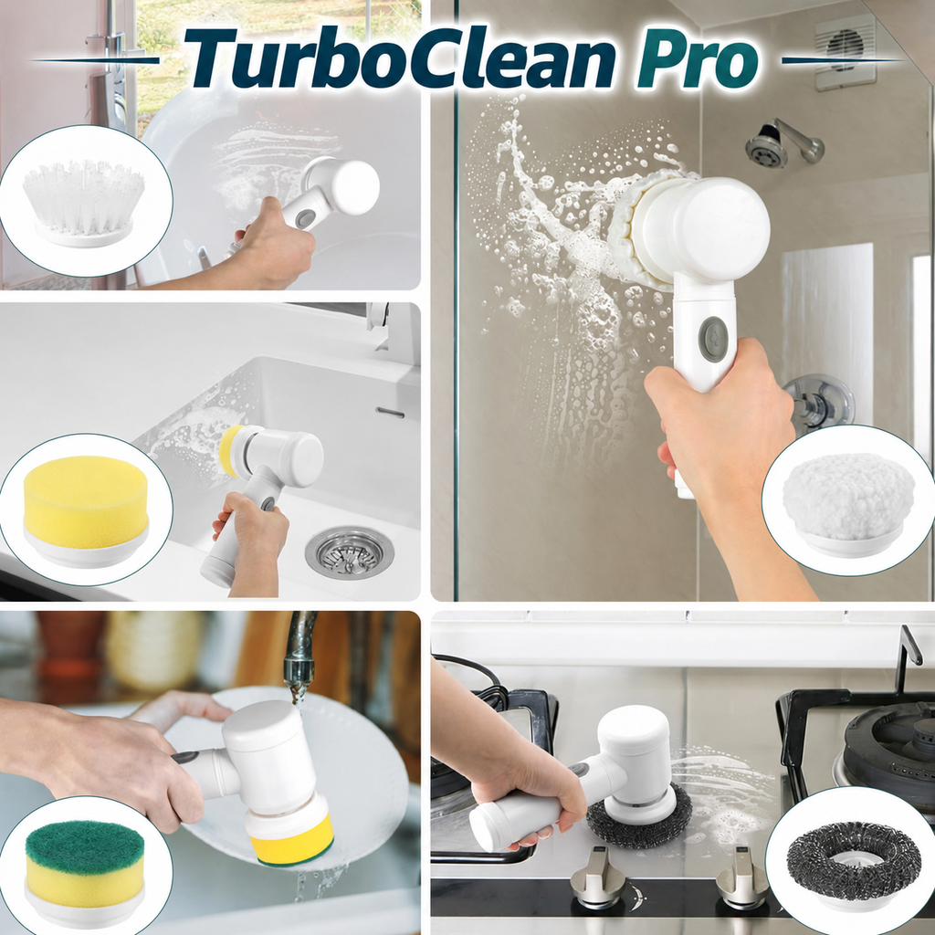 Turbo Clean - Cepillo Eléctrico de Limpieza